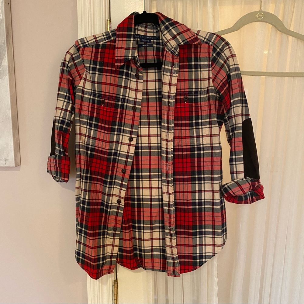 Plaid button down